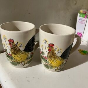 Paula Dean Ceramic Rooster Mugs 
Set of 2.  I have 2 sets available